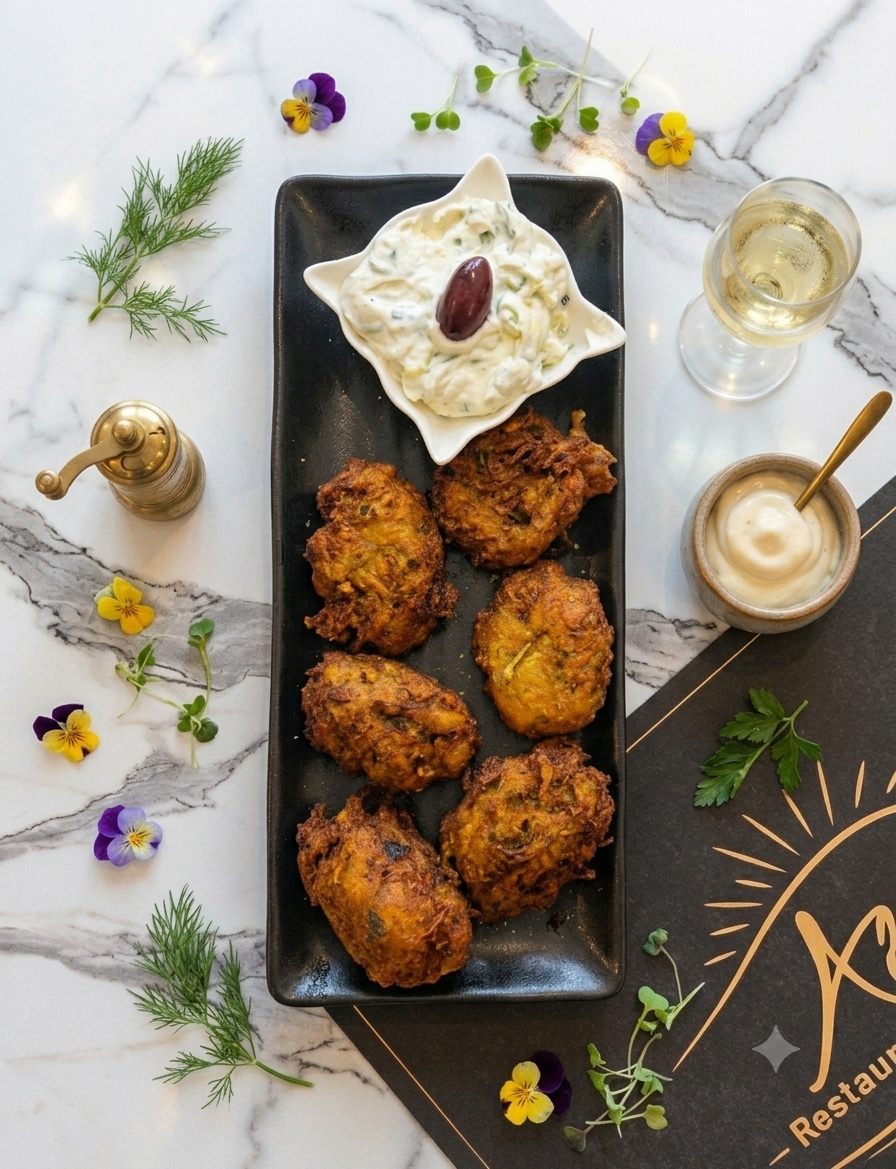 Κολοκυθοκεφτέδες χειροποίητοι / Handmade zucchini fritters